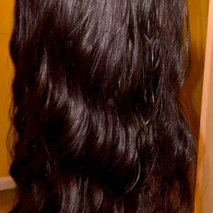 Customize synthetic blend wig.